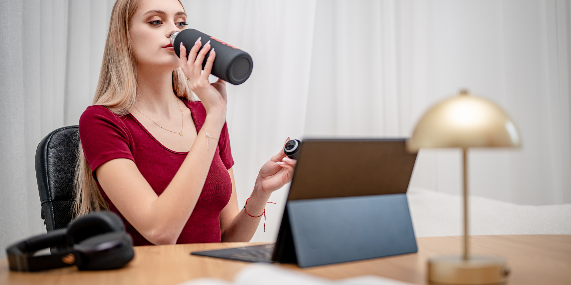 Butelka stalowa KiCA Active 500 ml - czarna